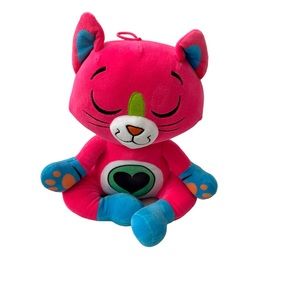 Good Stuff  Yogimals Yoga Sitting Kitty Cat with Heart Stuffed Animal Plush 10”